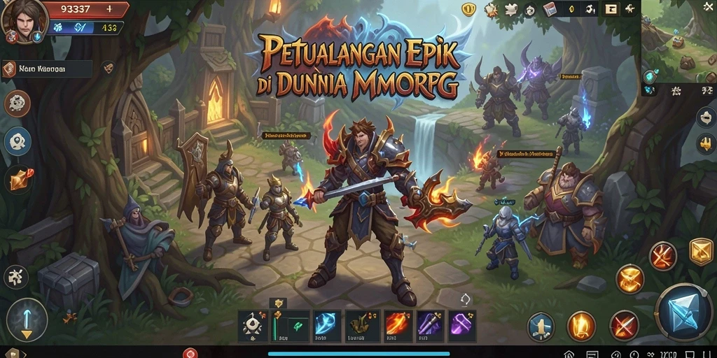 Screenshot utama 93337 menampilkan momen seru dalam pertempuran MMORPG.