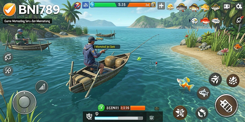 Tangkapan ikan dengan grafis menakjubkan dalam gameplay BNI789.