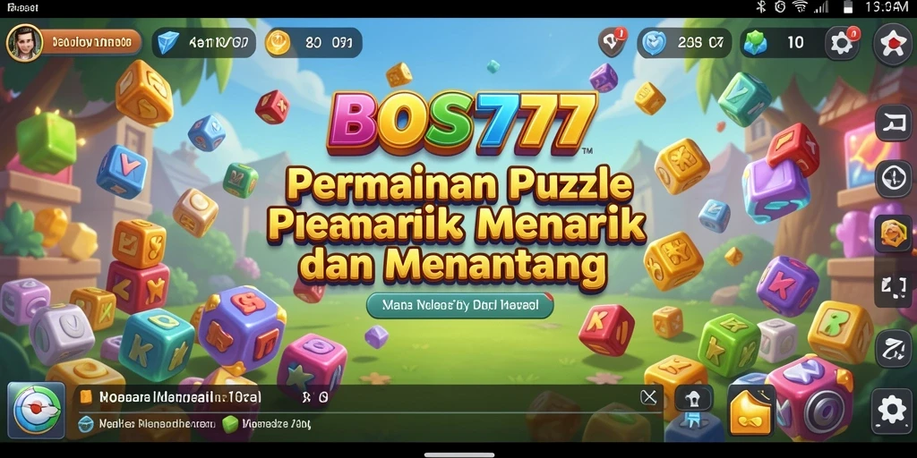 Screenshot utama BOS777 menampilkan gameplay menarik dari game Puzzle.