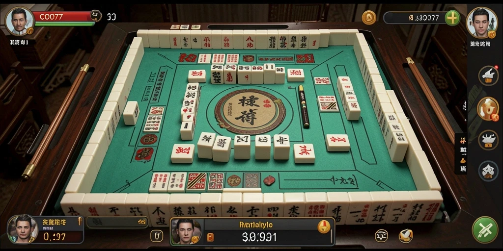 Tampilan screenshot dari gameplay COO77 yang menampilkan keseruan permainan Mahjong.