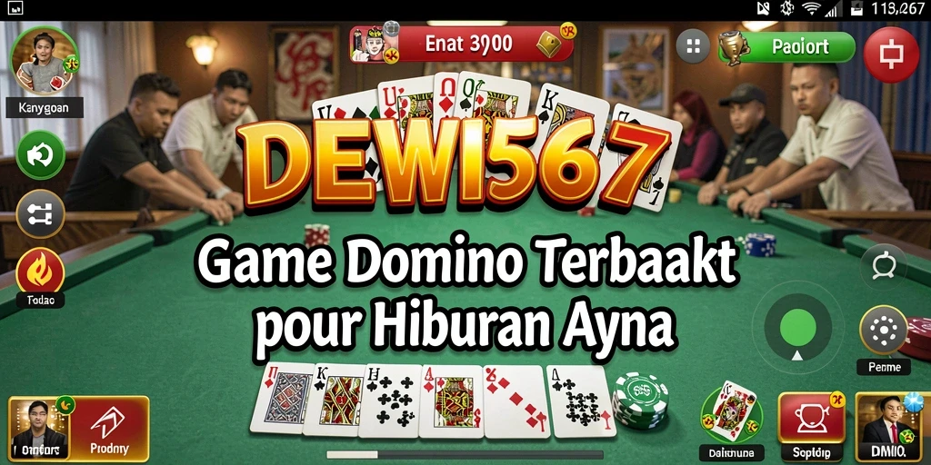 Gameplay seru Domino DEWI567 dengan tampilan menarik.