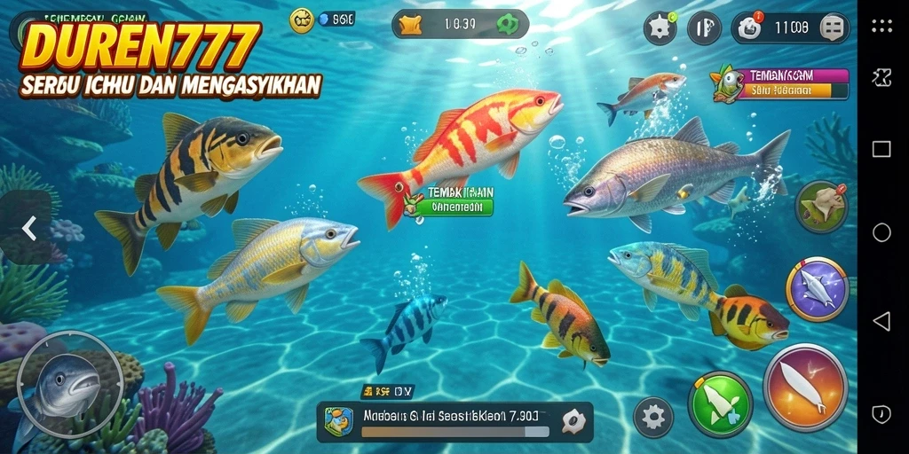 Tampilan menarik gameplay Tembak Ikan di DUREN777.