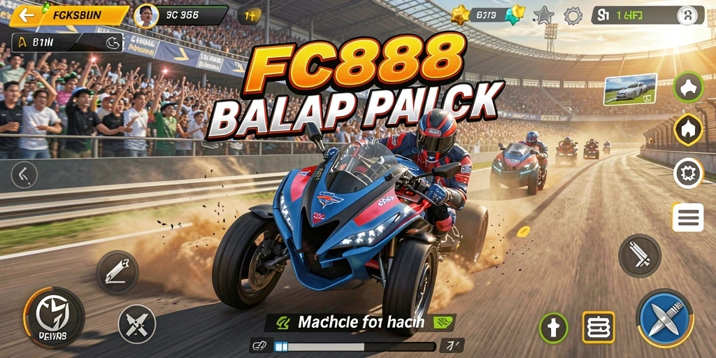 Gameplay Racing yang menegangkan dengan grafis memukau dalam FC888.
