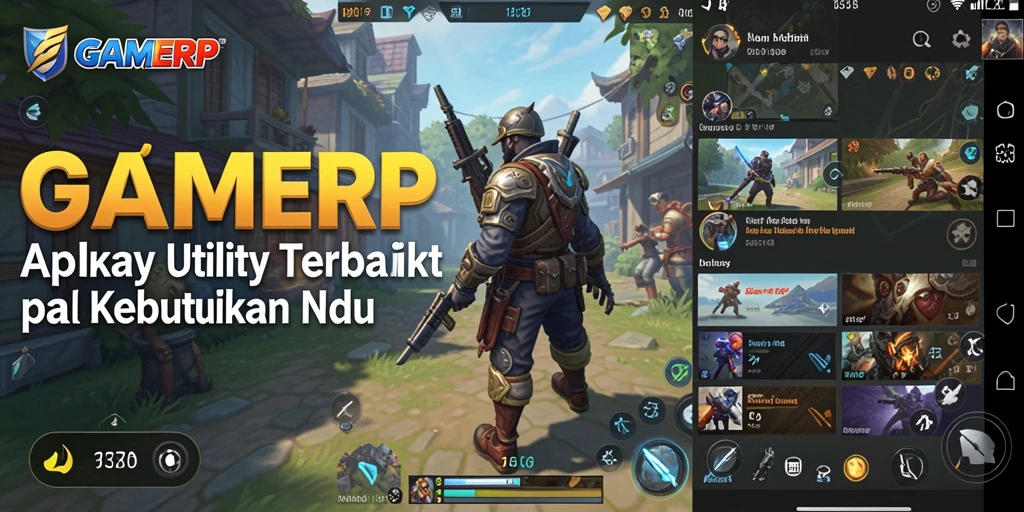 Tampilan screenshot utama GAMERP yang menampilkan antarmuka intuitif.