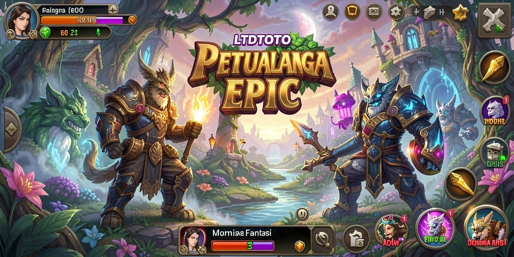 Tangkapan layar menampilkan aksi seru dalam permainan RPG LTDTOTO.