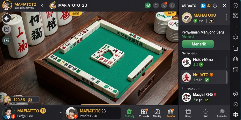 Screenshot MAFIATOTO yang menampilkan pengalaman bermain Mahjong yang seru.