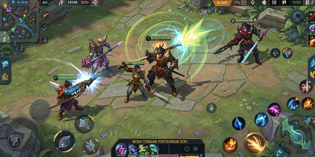 Tampilan gameplay seru dari MLBB8 dalam aksi MOBA.
