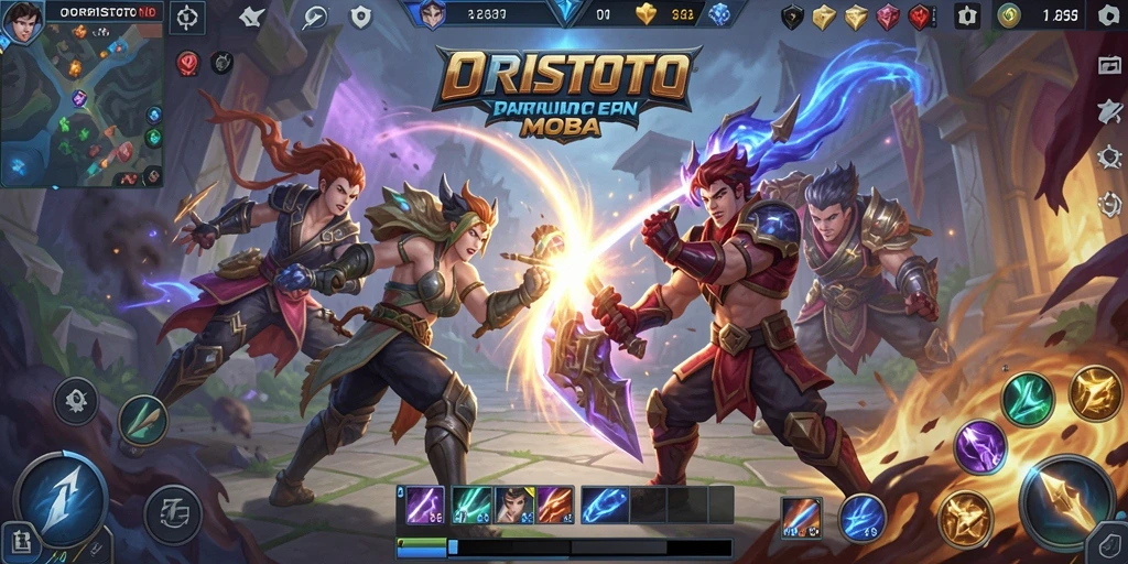 Tangkapan layar gameplay ORISTOTO yang menarik dan penuh aksi.