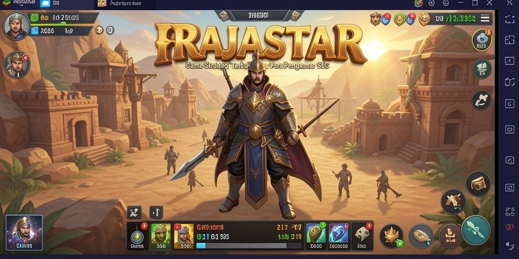 Gameplay RAJASTAR yang seru dan menantang dalam dunia SLG.
