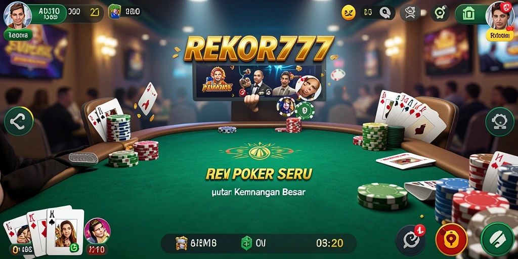Tangkapan layar gameplay Poker di REKOR777 yang menarik.