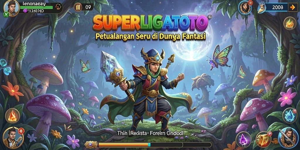 Tangkapan layar gameplay SUPERLIGATOTO menampilkan aksi petualangan yang mendebarkan.