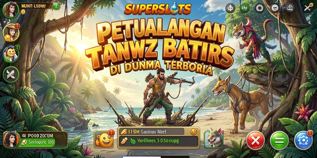 Tampilan gameplay SUPERSLOTS yang menakjubkan di dunia terbuka.